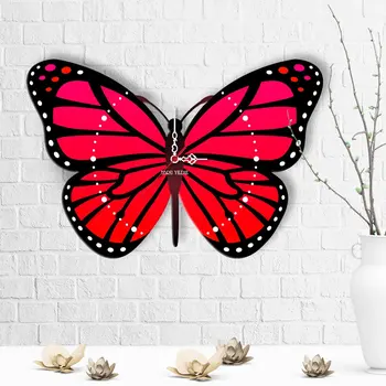 

Personalized Butterfly Design Wooden Wall Clock-4