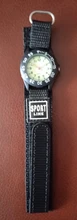 Girando bisel chico de cuarzo relojes de correas de Nylon niños lindo reloj Dial giratorio número árabe