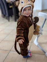 Monos de invierno para bebé, disfraz de Kigurumi Lion para niñas y niños pequeños, mono de Animal, ropa infantil, pijamas, monos