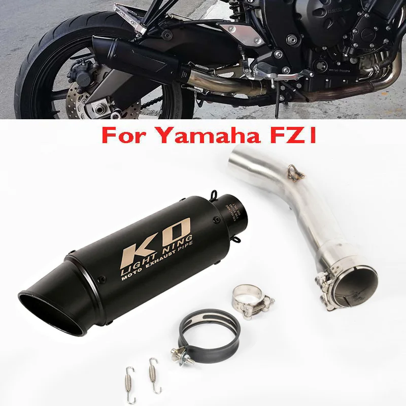 GP3 Moto GP Powder Black Race Exhaust Can Silencer Yamaha FZ1 N 2006 2007 2008 