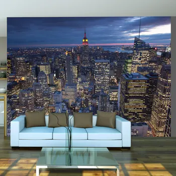 

Wall mural-New York-night-400x309 cm