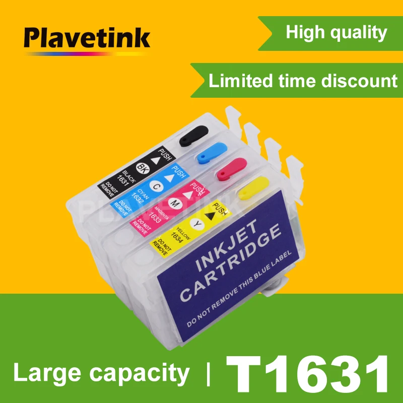 

Plavetink 16XL T16 Refill Ink Cartridge For Epson WorkForce WF-2010W WF-2510WF WF-2630WF WF-2660DWF WF 2750DWF 2760DWF Printer