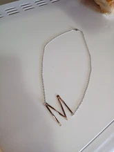 Collar con inicial grande para 100%, joyería de acero inoxidable, collar con letras grandes, A-Z, dorado, con monograma