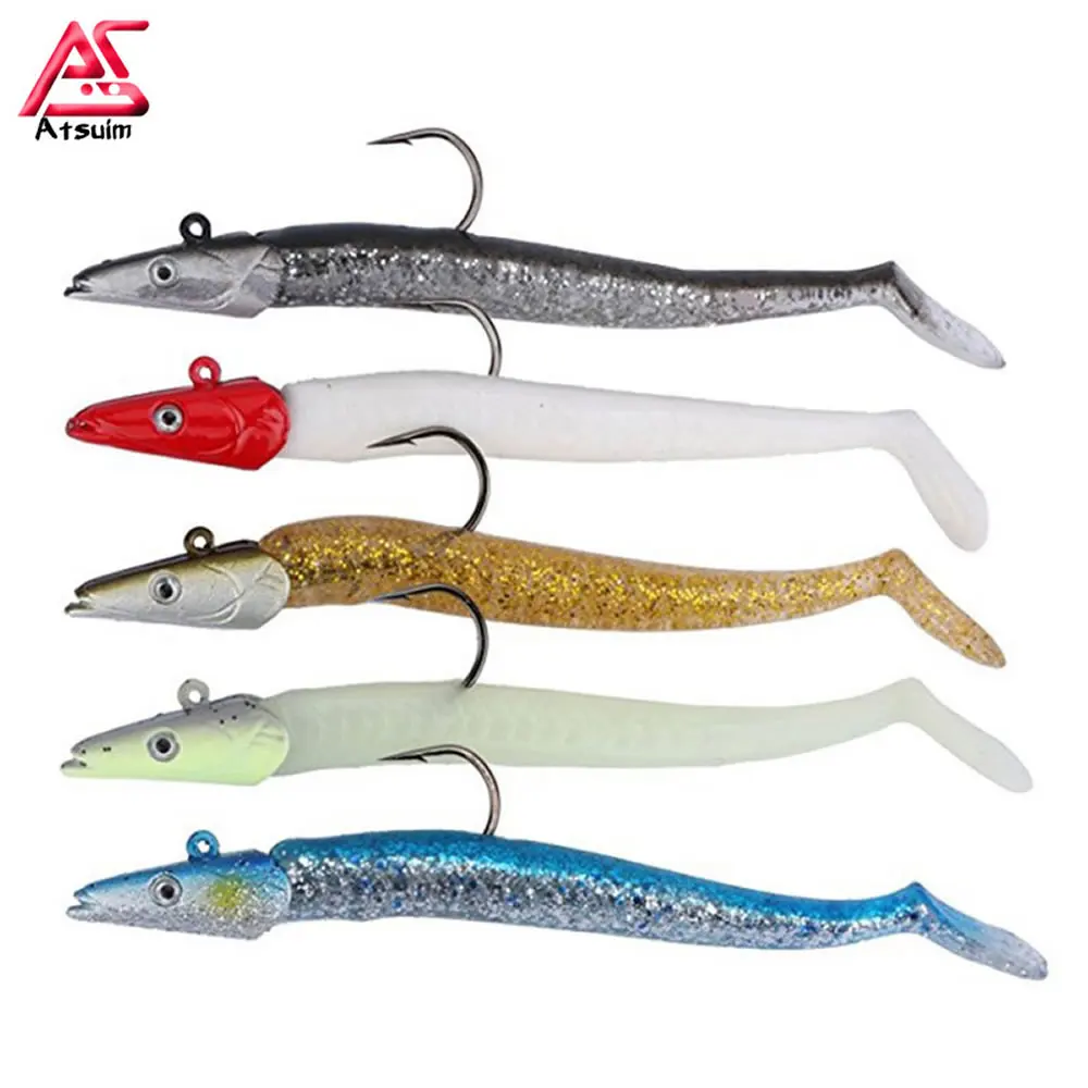 

AS Swim Bait Meal Lead Head Jig Bass Perch Silicone Soft Lure Fishing Pesca Pike Worm Rubber Wobbler Shore Cast Jig Spoon