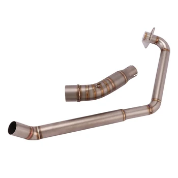 Slip On Motorcycle Exhaust Front Connect Tube Head Link Pipe Stainless Steel Exhaust System For Honda CBR150 2010-2016