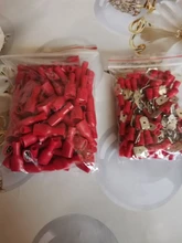 Cable-Plug Connectors Wiring Spade Electrical-Crimp-Terminal Female Insulated FDD 100pcs