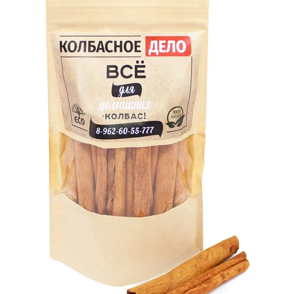 Корица в палочках 100 г Для кровяной Невской сырокопченой колбасы при жарке и