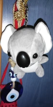De peluche de felpa llavero con motivo de Koala juguete Animal relleno de peluche juguetes de la muñeca imitación de piel de conejo mochila de peluche bolsa colgante de peluche de Koala regalos