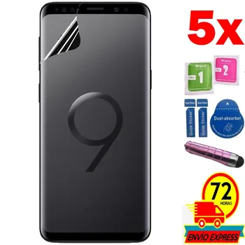 

5x Protector It is Screen Sheet Film for for Samsung GALAXY S9 PLUS (NOT It is TEMPERED GLASS GLASS) PEN