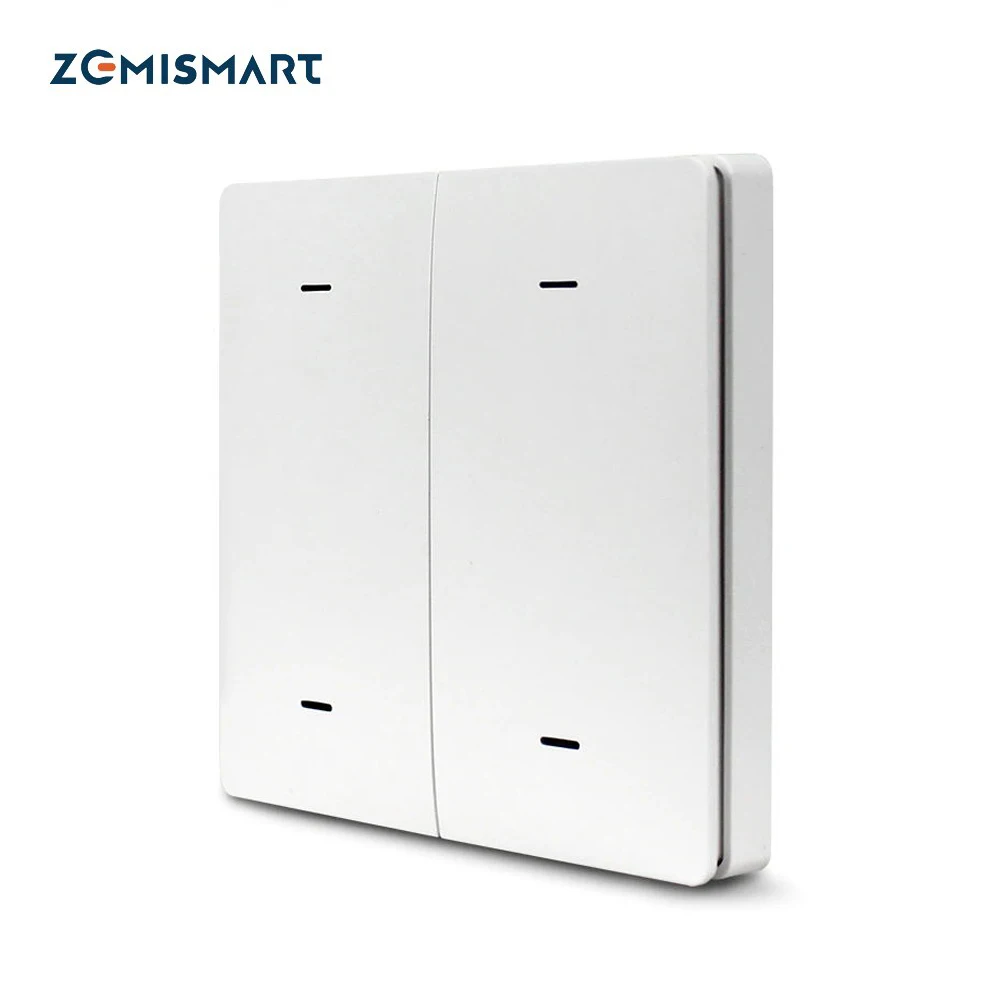 

Zemismart Tuya Zigbee Wireless Switch Battery Wall Remote with Push Button 1 2 3 4 Gangs Smart Life App Control