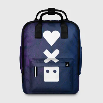 

Women's backpack 3D love death robots (LDR)