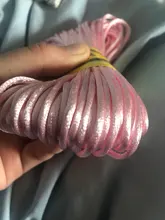 Cordón de nailon de 20 metros y 2MM, hilo de cuerda suave de satén chino, macramé, lazo, pulsera trenzada, borlas, hilo para ABALORIOS