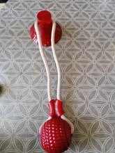 Juguetes para mascotas con copa de succión perro juguete con bola goma termoplástica para limpieza de perro juguetes para perros pequeños, perro de juguete