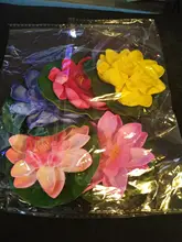 Lirio de agua flotante Artificial, decoración de estanque de flores de loto EVA, 10cm, ornamento de planta, decoración de jardín para el hogar, 5 uds.