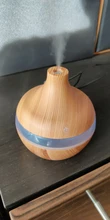 Oil-Diffuser Humidifier Usb Essential-Aroma Wood-Grain Ultrasonic Mist-Maker Led-Light