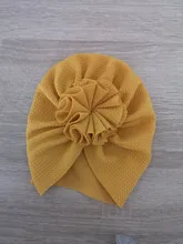 Gorro infantil para bebé, turbante de flores, 6m-18m, tocado infantil, gorro para niño recién nacido, gorro para niño pequeño