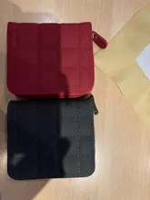 Billeteras cortas de piel sintética a cuadros para mujer, carteras a cuadros con tarjetero de nobuk, monedero pequeño con cremallera