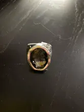 Anslow de joyería de moda de calidad superior Retro Oval grande anillo de dedo de cristal para las mujeres parejas de mujeres regalo de día de San Valentín LOW0041AR