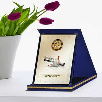 

Personalized The Year 'S Best Negociate Navy Blue Plaque Award-2
