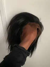 Malaika recto Bob corto frente de encaje pelucas de cabello humano 13x4 pelo brasileño peluca Bob contundente corte Bob pelucas con minimechones