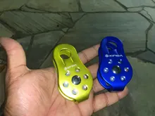 XINDA-polea de escalada en roca, herramienta de supervivencia al aire libre, aparejo de elevación alta, 5 colores