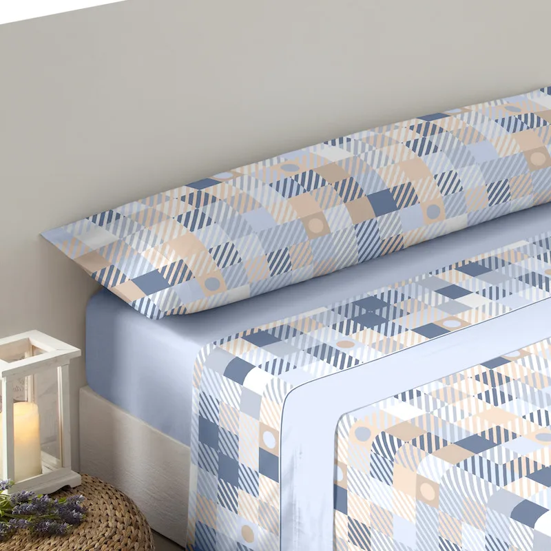 Set Of Sheets Three Pieces Polycotton Model Geo Sheets Bed 90 Sheets