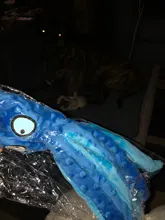 Juguete de peluche suave con 8 patas de pulpo para perros, juguete interactivo para jugar al aire libre, con sonido sonoro, juguete dental para masticar