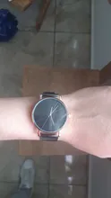 Reloj minimalista de cuarzo para hombre, cronógrafo con correa de malla de acero inoxidable ultradelgado, sencillo, de negocios, a la moda, 2021