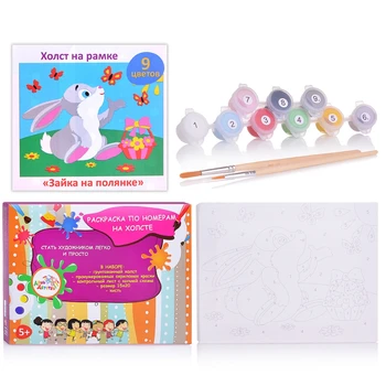 

Coloring by numbers bunny on the clearing 15*20 day of childhood dd00017