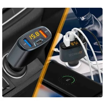 

Car Charger with Quick Charge Technaxx TE18