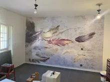 Custom Wallpaper Mural Tv-Background-Wall Cement-Texture Bedroom Living-Room Realistic