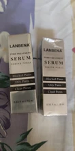 LANBENA-suero para tratamiento de poros, esencia que reduce los poros, alivia la sequedad, controla el aceite, reafirmante, hidratante