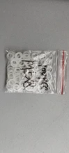 Flat Washer Gasket-Ring Spacer Insulation-Seals Nylon Plastic Black White M2.5 M4 M16