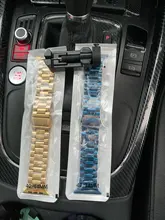 Adaptador de 2 uds. Para correa de reloj de 44mm, 40mm, 42mm/38mm, Conector de correa de reloj de acero inoxidable serie iWatch 6 se 5 4 3, accesorios