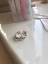 Color plateado antiguo Multi cadenas de cara sonriente y feliz anillo para las mujeres lindo Simple geométrico Smiley caras ajustable anillos A835