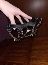 18 dientes hielo nieve crampones antideslizante escalada pinza zapato cubre Spike zapatos de acero inoxidable nieve antideslizante de la cubierta del zapato Crampon