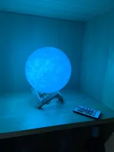 Desk-Lamp Night-Light Bedside Table 3d-Print Timeable Dropship Moon LED