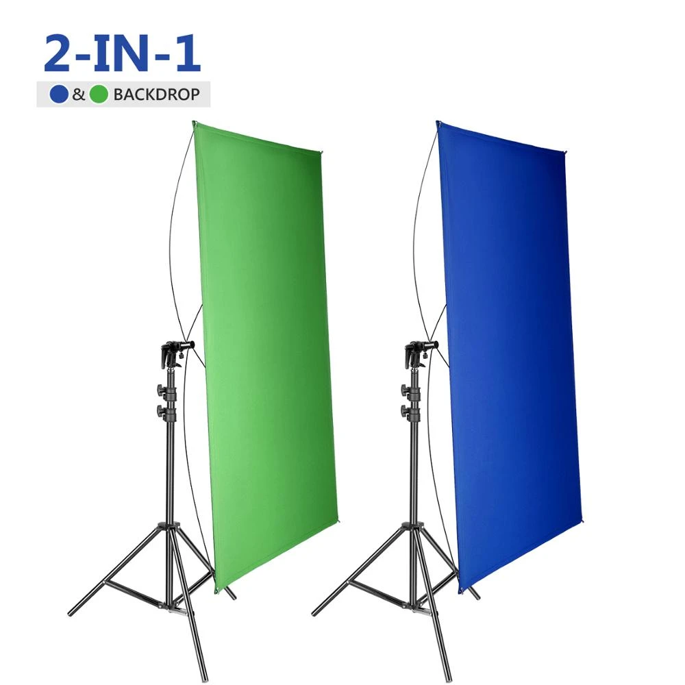 Neewer 39x5インチ 100x140cmポータブル2 In 1クロマキーブルー グリーン背景スクリーン 0フィート Cmライトスタンドキット 4フレキシブル Background Aliexpress