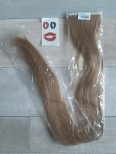 JINKAILI-Peluca de cabello sintético superlarga y Lisa, extensiones de cabello con coleta ondulada resistente al calor