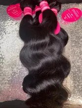 YISEA onda del cuerpo mechones con cierre 3 mechones brasileño de la armadura del pelo extensiones de cabello humano mechones con cierre de encaje de cierre con mechones