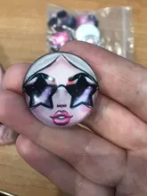 Matryoshka rusa, 10 Uds., mezcla de 12mm/18mm/20mm/25mm, cabujones redondos de cristal para hacer fotos