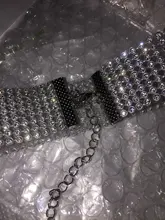 Gargantilla de diamantes de imitación de cristal para mujer, accesorios de boda, cadena de Color plateado, Gargantilla gótica Punk, joyería para mujer