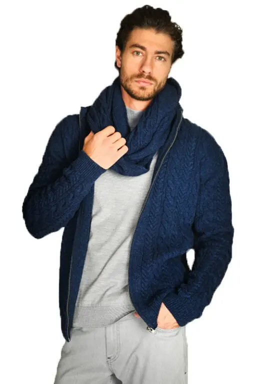 

Sweater Half Turtleneck Male Wool Cardigan 4116