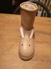 Kids Shoes Sneakers Snow-Boots Rabbit Girls Winter Genuine-Leather Children Cartoon-Animals