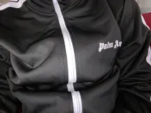 Palm angels Popular personalidad de la moda-Encuentro de rayado simple corriendo hombres casuales conjuntos de