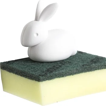 

Cartoon Rabbit Sink Shelf Sponge Drain Rack Bathroom Holder Kitchen Storage