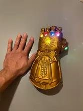 Guante Led The 4 Endgame para niños y adultos, guante Led de Guerra de Las Piedras, regalo de Halloween, Cosplay
