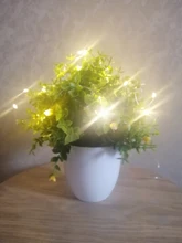 Led-String-Light Garland Battery-Operation Party-Decor Copper-Wire Christmas-Tree Wedding