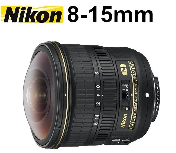 Nuovo Obiettivo Nikon Af-S Fisheye Nikkor 8-15Mm F/3.5-4.5E Ed Per D850 D810 D7500 D7200 D610