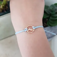 Doreen Box Nuevos Bohemios geométricos estilo cuerda colorido hueco árbol montaña círculo pulsera Unisex joyería de fiesta de 4 unids/set